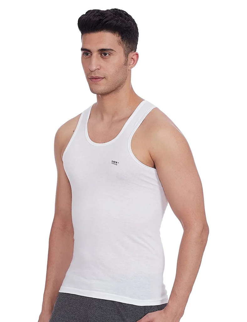 LUX Venus Mens Vest White