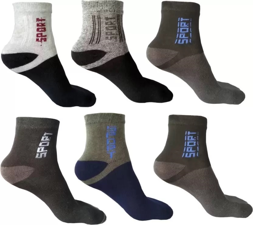 INNERO Ankle Length Socks For Men's Pack Of 6