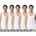 INNERO -  Men's Cotton Vest White Sleeveless Pack Of 5