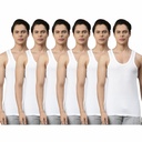 INNERO -  Men's Cotton Vest White Sleeveless Pack Of 6