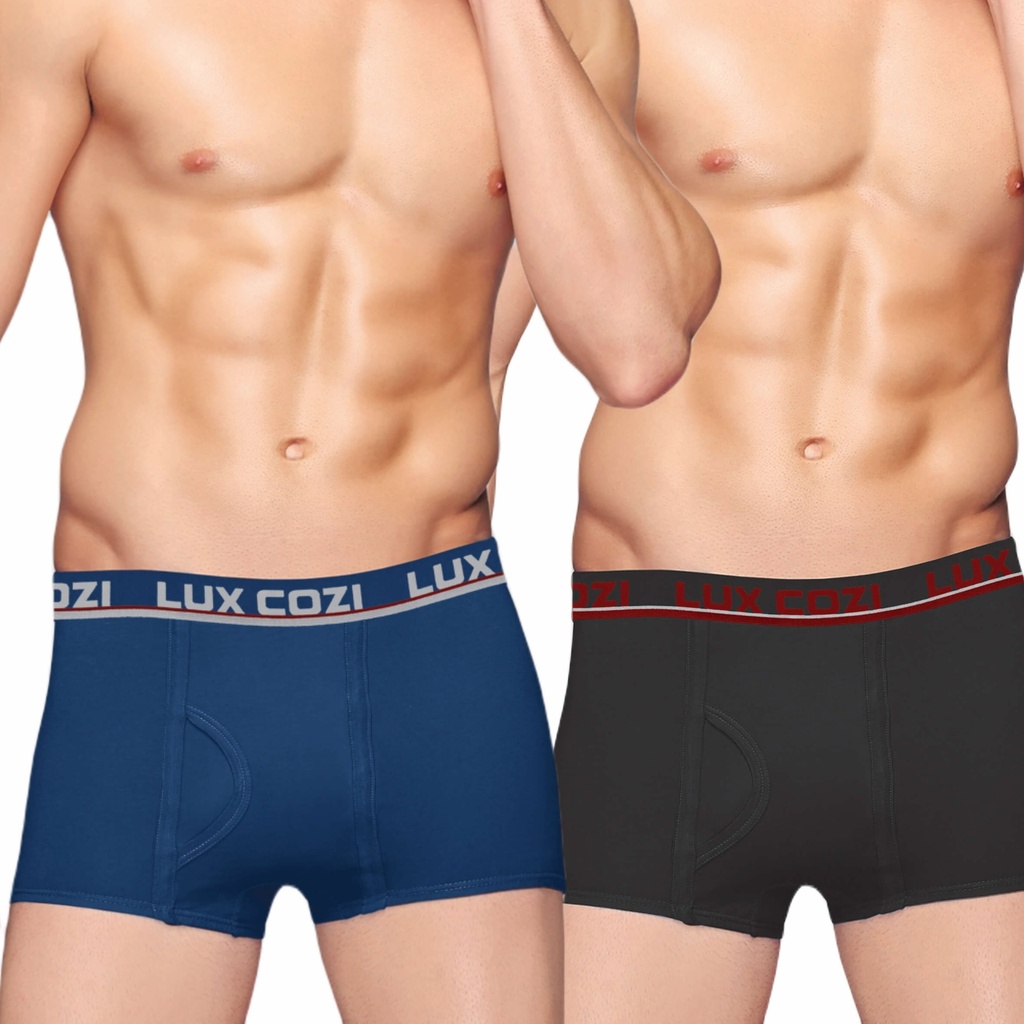 LUX COZI Underwear For Men's Bigshot Mini Trunk - Pack Of 2