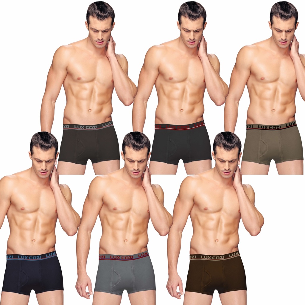 LUX COZI Underwear For Men Bigshot Mini Trunk - Pack Of 6 