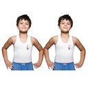 Lux Venus Kids Vest White Sleeveless Pack Of 2