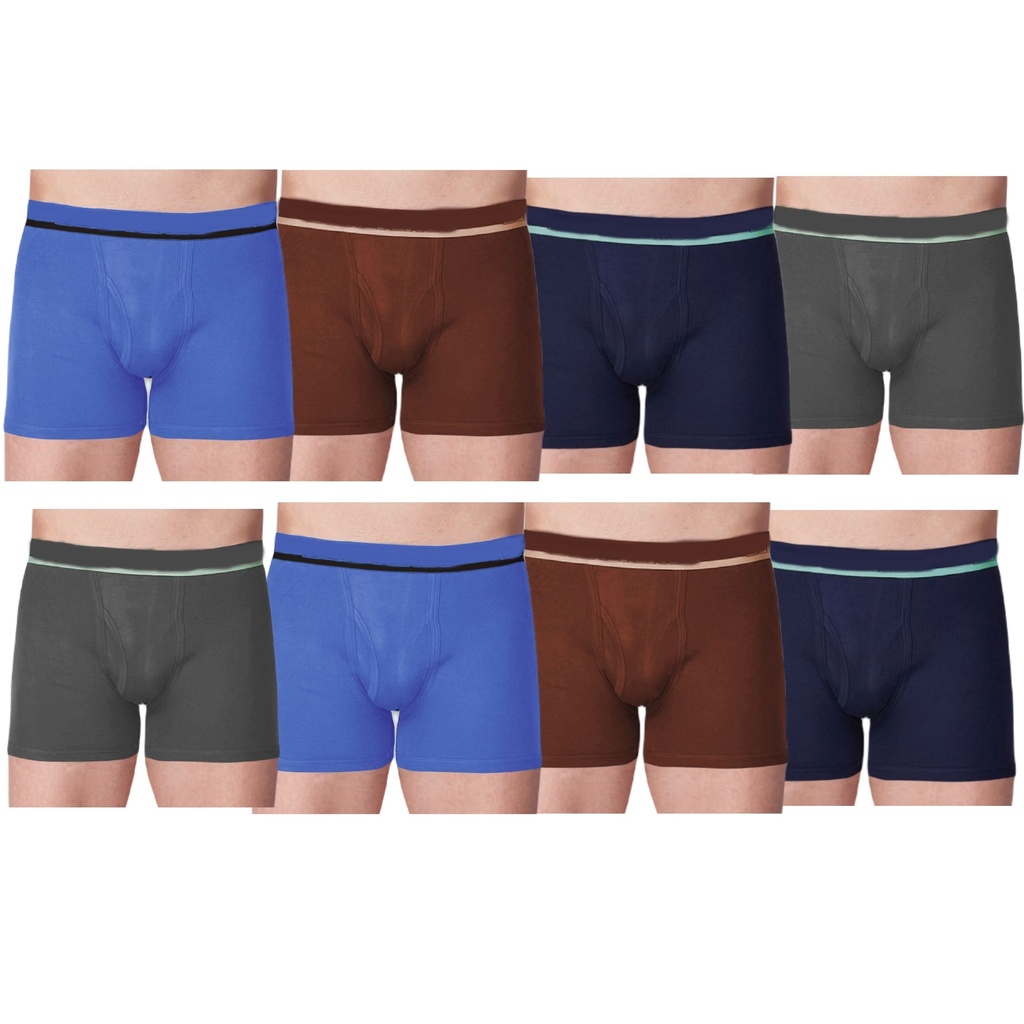 INNERO Underwear For Men Outer Elastic Long Trunk Pack Of 8