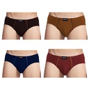 INNERO Mens Brief Underwear - Pack Of 4 (Inner Elastic)