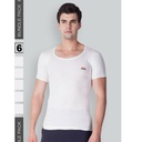 LUX Venus - Men's White Short Sleeve Vest Pack Of 6