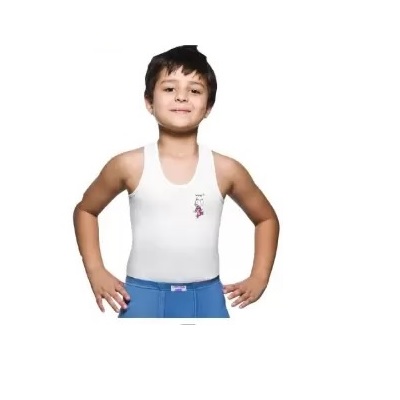 Lux Venus Kids Vest White Sleeveless Pack Of 1