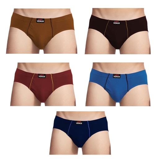 LUX Venus French Cut Brief Underwear For Men - Pack Of 5